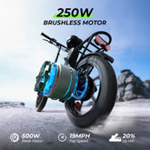 iSinwheel U4 Foldable Step-thru Electric Bike 500w 55Miles Range